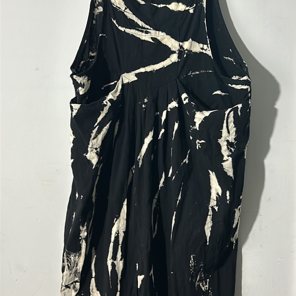 Tie Dye Black Jumpsuit Loose Fitting. 100% cotton - Picture 4 of 4